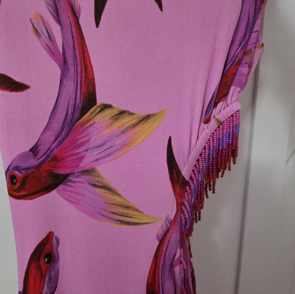 Farm Rio Flying Fish Cut Out Maxidress - Picture 3 of 7